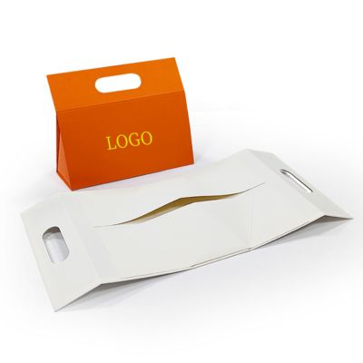 Spersonalizowane, unikalne, specjalnie ukształtowane, składane pudełko na prezent z własnym logo, przenośne z uchwytem