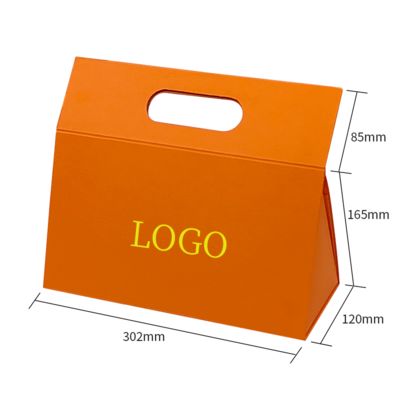 Spersonalizowane, unikalne, specjalnie ukształtowane, składane pudełko na prezent z własnym logo, przenośne z uchwytem