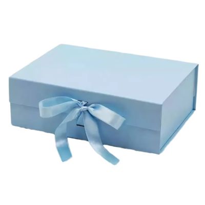 Logo na zamówienie Rozmiar Luksusowy Magnetyczny Flip Wig Kosmetyczny Pudełko opakowaniowe Pudełko podarunkowe z wstążką Magnetyczne zamknięcie