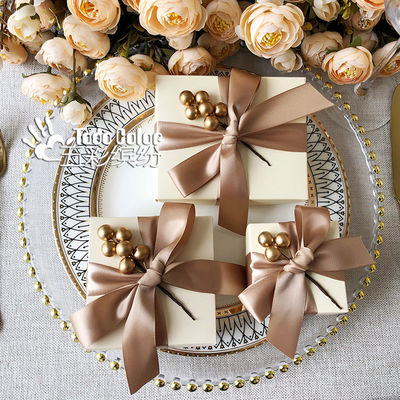 Niestandardowe, biodegradowalne pudełka na prezenty ślubne dla kosmetyków, na imprezy i wydarzenia