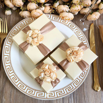 Niestandardowe, biodegradowalne pudełka na prezenty ślubne dla kosmetyków, na imprezy i wydarzenia