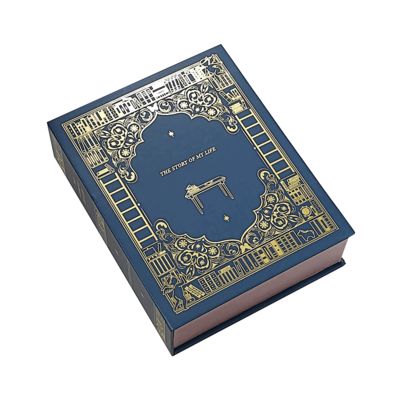 Niestandardowe drukowane luksusowe pudełko prezentowe w kształcie książki do pakowania markowych świec, wysokiej jakości rozwiązanie na prezent ślubny i świąteczny