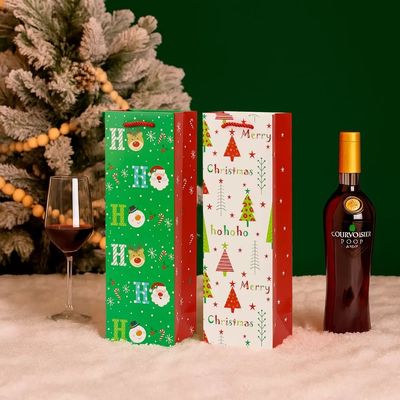 Nieduże, spersonalizowane, świąteczne torebki papierowe z rękojeścią wstążkową