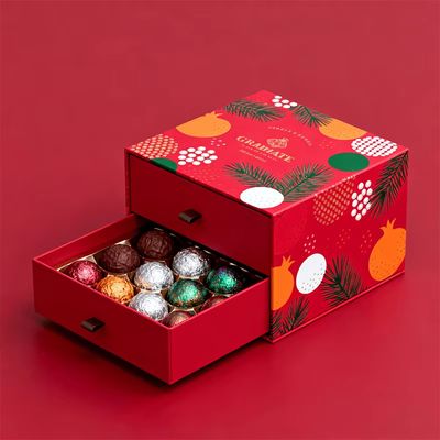 Niestandardowy luksusowy papier Małe słopki czekoladowe Strawberry Pudełko opakowanie Wysokiej klasy pudełko prezentów