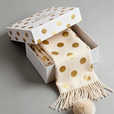 Niestandardowe luksusowe świąteczne pudełka prezentowe z matowego, sztywnego kartonu do pakowania szalików, sukienek, bielizny, koszul, z recyklingu, z materiałów aseptycznych