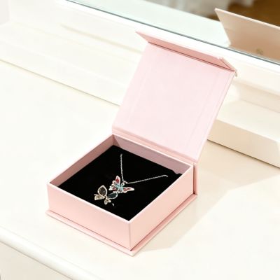 Niestandardowe pudełka magnetyczne z czarnego kartonu z logo, małe kwadratowe opakowania na biżuterię, rzęsy, okulary