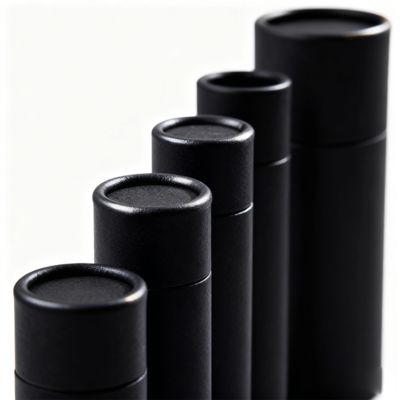 Niestandardowa papierowa tuba cylindryczna do pakowania szczoteczek do zębów, olejków eterycznych, świec, kawy, herbaty, z papieru rzemieślniczego i materiałów kartonowych