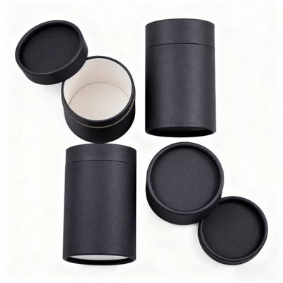 Niestandardowa papierowa tuba cylindryczna do pakowania szczoteczek do zębów, olejków eterycznych, świec, kawy, herbaty, z papieru rzemieślniczego i materiałów kartonowych