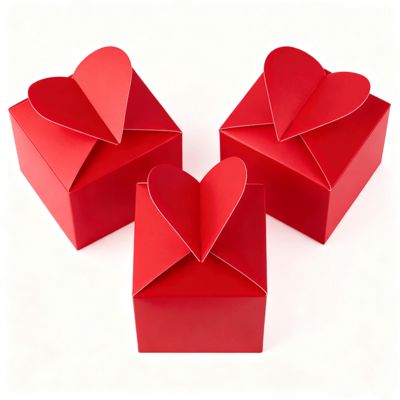 Uwolnij Urok Miłości Nasze Ekskluzywne Pudełko na Kartki w Kształcie Serca Błyszczące Matowe Laminowanie Gąbkowa Wyściółka Każda Wyjątkowa Chwila Uchwyt Świece