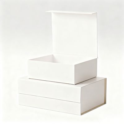 A5 Shallow Empty Black Magnetic Gift Boxes For Retail Packing Paperboard With Stamping Vanishing Printing