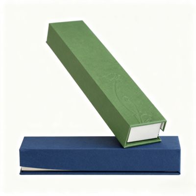 Luksusowe pudełko na kadzidła w kształcie prostokąta z jednolitym kolorem, opakowanie z papieru kraft na prezenty, sztywne pudełka, wyściółka z gąbki, tłoczenie