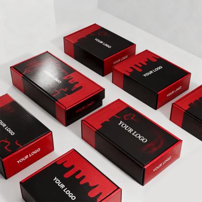 Niestandardowe luksusowe pudełka na buty damskie z logo, ekologiczne opakowania pocztowe z tektury falistej na buty lub odzież