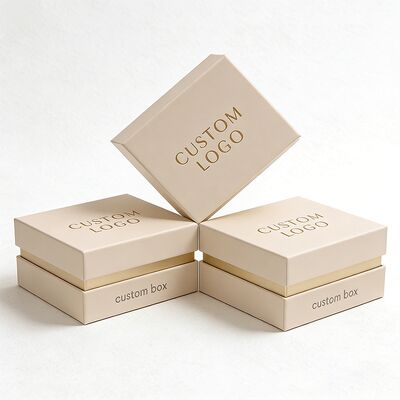 Niestandardowe sztywne kartonowe pudełka papierowe z pokrywą i dnem, pluszowe pudełko papierowe do luksusowego pakowania prezentów