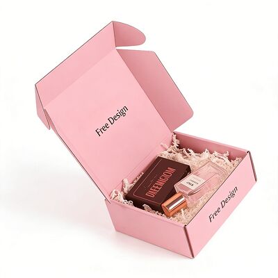 Hurtowe niestandardowe spersonalizowane drukowane różowe pudełka kartonowe Opakowania Poczta Wysyłka