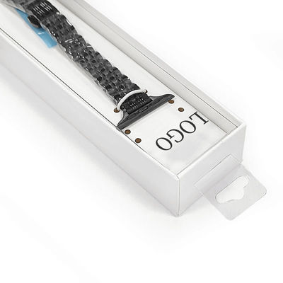 Zastosowane logo Luxury Watch Strap Kartonowy opakowanie Pudełko długie zegarek Pudełko naszyjnik bransoletka zegarek Pasek Pudełko prezent