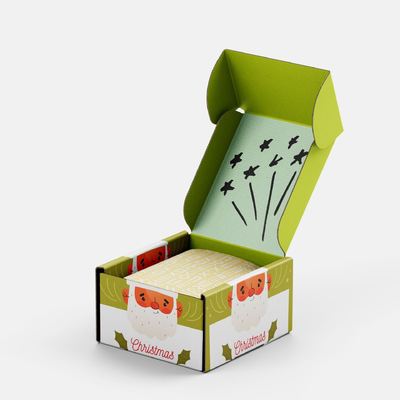 Dostosowywalny luksusowy spersonalizowany opakowanie skrzynki przesyłowe skórę opieka świąteczna prezentów świątecznych